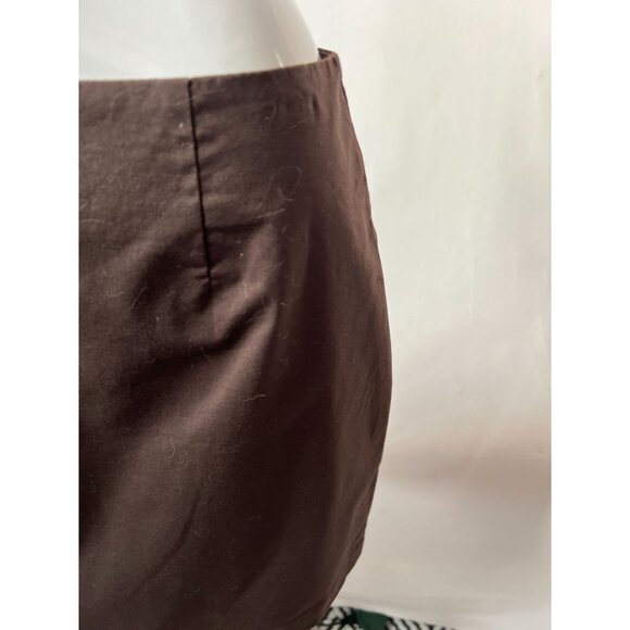 Gap Stretch Chocolate Brown Pencil Skirt With Back Zipper Closure - Picture 2 of 14